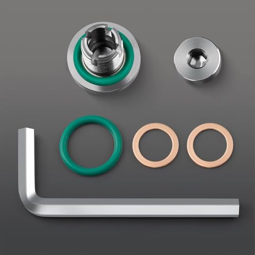 1/2-20 Double Oversize Piggyback Oil Drain Plug, Stainless Steel Self Tapping Oil Pan Thread Repair Kit - size: 1/2-20 x 15mm