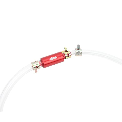 1Pair Brake Bleeder Hose, One Way Check Valve Tube Brake Bleeder Hose Set 6MM Long Lasting Bleeding Tool Kit Universal for Motorcycle Car