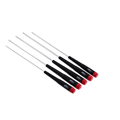 Wiha 26192 Slotted and Phillips Screwdriver Set, 5-Piece, Slotted 2.5–4mm, Phillips #0–#1