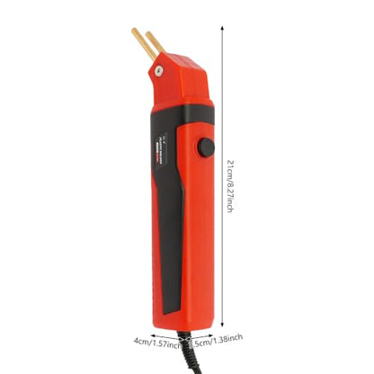 Plastic Welder Kit, 100W Welding Machine Kit, Max Temp 800°F (Red) | 110V 0.5A, Plastic Bumper Repair Set for DIY Car Bumper Toolbox Plastic Crack Fixing - color: Red