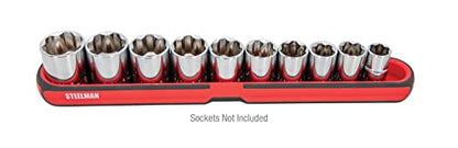 Steelman 75105 Medium 12-Inch Long Magnetic Steel Socket Storage and Parts Accessory Tray - size: 1- pc Medium 12-Inch Long