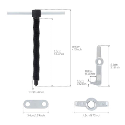 ChgImposs 2.36 Inch 2-Jaw Gear Puller, High Carbon Steel Heavy-Duty Bearing & Pulley Remover, Adjustable 10-65mm Jaw Spread, 1T Capacity - size: 10-60mm