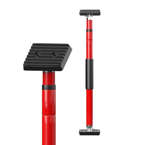 3-H Cabinet Jacks for Installing Cabinets, Thickened All-Steel Adjustable Support Pole with Twist-Lock Mechanism, Heavy-Duty Third Hand Tool, Red, 27.5"-43" 1pc - color: Red, size: 27.5"-43" 1pc