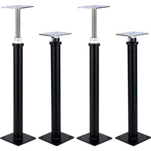 4-Pack Adjustment Floor Jack Post Floor Jack Lift Supports 16.5-20.5 Inch Adjustable House Jack,Adjust Supports,Lift Supports,Mini Screw Jack, Floor Straightener,Level Supports - size: AR 16.5-20.5