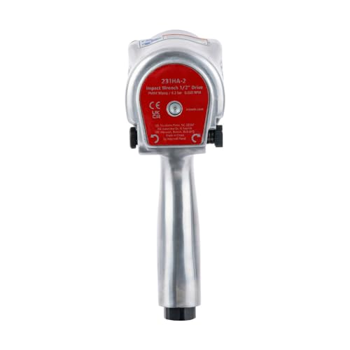 Ingersoll Rand 231HA-2 1/2" Air Impact Wrench, 2" Ext Anvil, Super Duty, 600 ft-lb Torque, Friction Ring Retainer, Pistol - size: 1/2" Impact - Extended Anvil