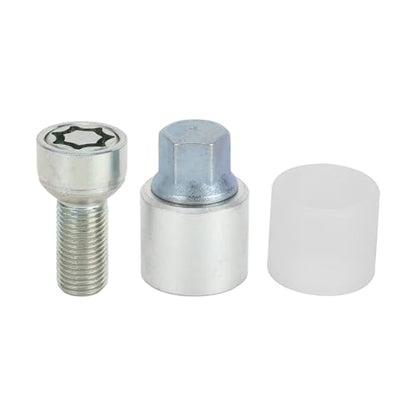 Vehicle Wheel Lock Lugnut with Bolt Kit for Audi A4L A5 A6L Q2L Q3 Q5 Q7 A8 Type x Anti-Theft Screw Nut Removal Key Socket 1 Set