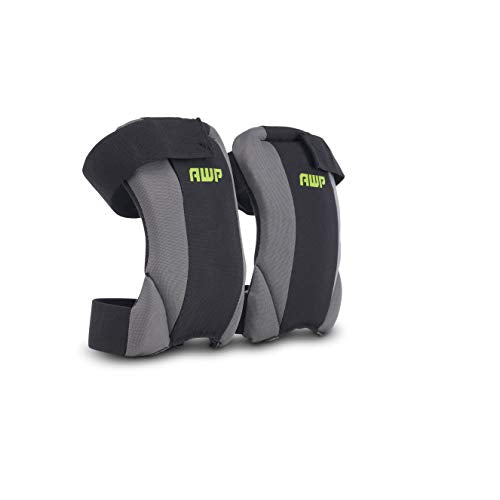 AWP Low-Profile Fabric Cap Work Knee Pads | Non-Marring Non-Scratching All-Day Comfort Knee Pads | One Size - size: 1 Pair, style: Low-Profile Fabric Cap Work Knee Pads