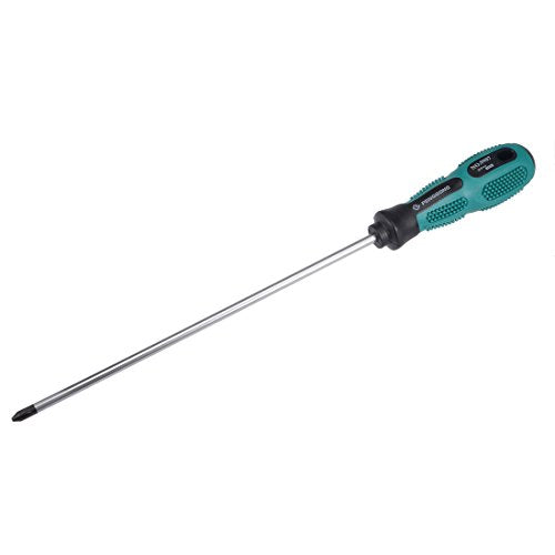 uxcell #2 Phillips Screwdriver 10 Inch Round Shaft Non Slip Comfortable Handle - size: PH2 x 10"