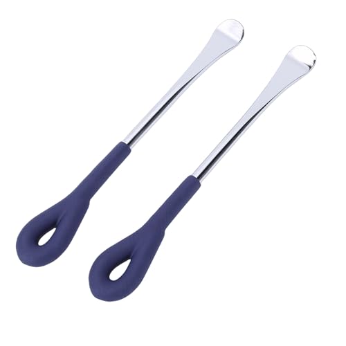 2pcs Tire Spoon Levers, Heavy Duty 10inch Motorcycle Tire Changer Tool Carbon Steel Iron Spoon Set with Shape Design, for Motorcycle Replacement