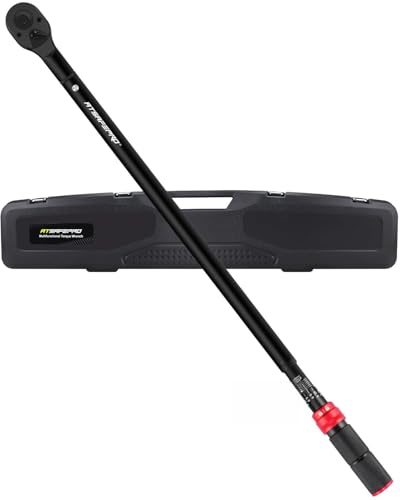 ATsafepro 3/4 Torque Wrench 100-650 Ft-Lb – ±3% Accuracy, Reversible 48-Tooth Ratchet, Cr-V Steel, Dual Scale, 3/4" Drive Click Heavy Duty Precision Torque Wrench for Truck, RV, Heavy Equipment - style: 3/4" 100-650 FT.LB Torque Wrench