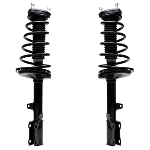 Detroit Axle - 4pc FWD 3.5L Front Rear Struts for 08-11 Toyota Highlander | 4 Struts with Coil Spring Assembly 2008 2009 2010 2011 Replacement Shock Assembly - size: 4Q47053/ 4 Struts