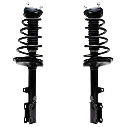 Detroit Axle - 4pc FWD 3.5L Front Rear Struts for 08-11 Toyota Highlander | 4 Struts with Coil Spring Assembly 2008 2009 2010 2011 Replacement Shock Assembly - size: 4Q47053/ 4 Struts