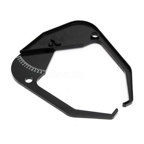 for Tire Balancer Rim Width Caliper, Portable Wheel Measuring with Bright White Numbers Accurate for Tire Width Measurement, Black Plastic Gauge 395x345mm