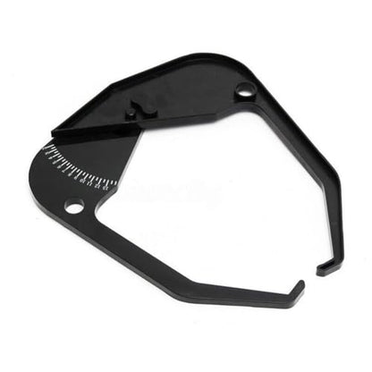 for Tire Balancer Rim Width Caliper, Portable Wheel Measuring with Bright White Numbers Accurate for Tire Width Measurement, Black Plastic Gauge 395x345mm