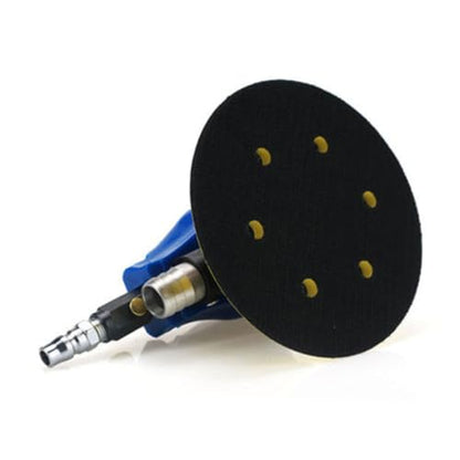 Lurrose 5 Inch Pneumatic Car Polishing Machine Dual-Action Wax Polisher with Wrench for Automotive and Furniture Detailing 1 Set US Plug