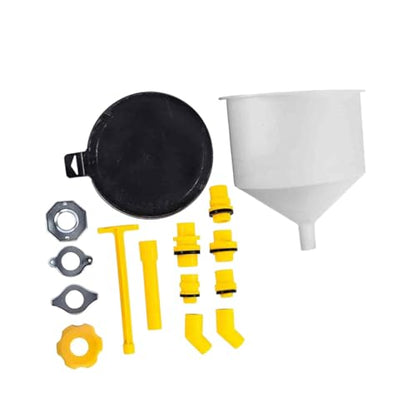 1 Set Automotive Coolant Filling Funnel Kit Tool for Mess Antifreeze Coolant Pouring Includes Flexible Hose Wide Mouth Funnels for Radiator Maintenance