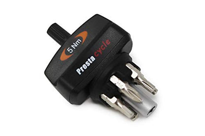 Prestacycle Mini Bike TorqKeys - Preset Torque Tool w/6 Bits & Holder – Compatible with Standard 1/4" hex bit - Choose from Sizes: 3Nm, 4Nm, 5Nm.
