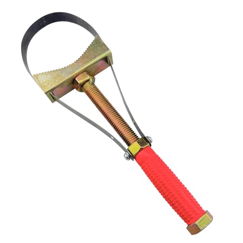 Adjustable Oil Filter Wrench, Heavy Duty Oil Filter Removal Tool Adjustable Strap 9-15cm Diameter, Filter Strap Wrench for Larger Vehicles, Large Truck, Large Tractor, Excavators