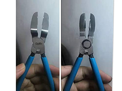 Panel Clip Pliers, Auto Trim Removal Fastener Plier Car Door Panel Clip Tools Plastic Rivets Pry Puller Adjustable Multipurpose Diagonal Cutting Pliers 1 Pcs - color: 2nd Blue