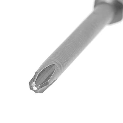 uxcell 5 Pcs 4mm PH2 Magnetic Phillips Screwdriver Bits, 1/4 Inch Hex Shank 2.56-inch Length S2 Power Tool - size: 4.0xPH2