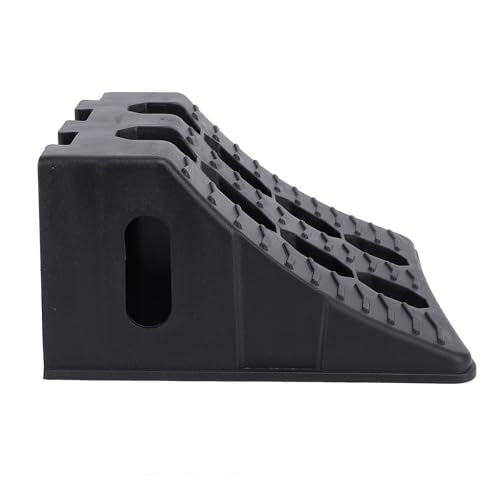 Fabater Wheel Chock, 2PCS Heavy Duty Wheel Stoppers, Tire Stopper Block Set, Autinative Wheel Wedge, Triangular Vehicle Service Ramps for Parking, Garag, Home, Maintenance