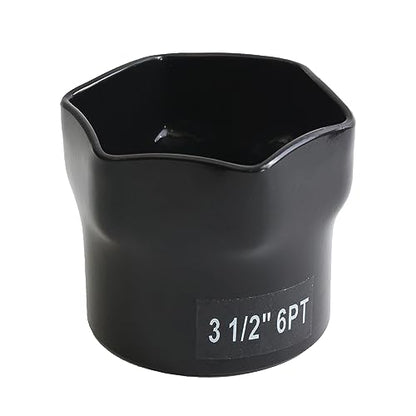 3-1/2 inch, 6-Point Truck Axle Wheel Bearing Socket, For Axle Nut Socket Set (3-1/2 Inch 6 Point) - size: 3-1/2 Inch 6 Point