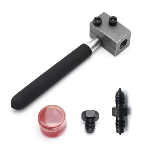 Hoypeyfiy Double Flaring Tool Kit with Removable Handle for 3/16 inches Brake Pipe 45 Degree Flare for Vehicle Brake Lines Repairing Double Flarer