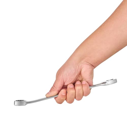 BLACK CANYON Metric 19mm Combination Wrench, 12-Point Box End & Hex Opening Design, Polished Steel - size: 19 mm