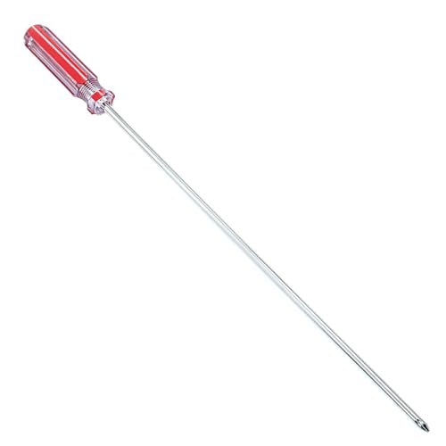 Piutouyar 12 Inch Phillips Screwdriver, #2 Magnetic Tip Screwdrivers | Extra Long Chrome-vanadium Steel Shaft , Cross Head Screwdriver, Long Screwdriver for Repair Home Improvement - size: 12 Inch #2