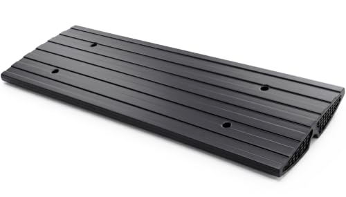 Car Driveway Curb Ramp - Heavy Duty Rubber Threshold Ramp - Also for Loading Dock, Garage, Sidewalk, Truck, Scooter, Bike, Motorcycle, Wheelchair Mobility & Other Vehicle - Pyle PCRBDR24 - size: 1-Pack