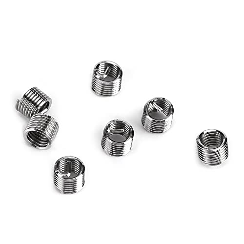 Shkalacar 30Pcs Metric Thread Repair Kit, Metric Thread Threaded Inserts Installation Tool for M3 M4 M7 M9 M11 Helicoil Car Pro Coil Tool M7*1