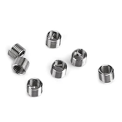 Shkalacar 30Pcs Metric Thread Repair Kit, Metric Thread Threaded Inserts Installation Tool for M3 M4 M7 M9 M11 Helicoil Car Pro Coil Tool M7*1