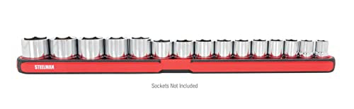 Steelman 75106 Large 18-Inch Long Magnetic Steel Socket Storage and Parts Accessory Tray - size: 1-pc Large 18-Inch Long