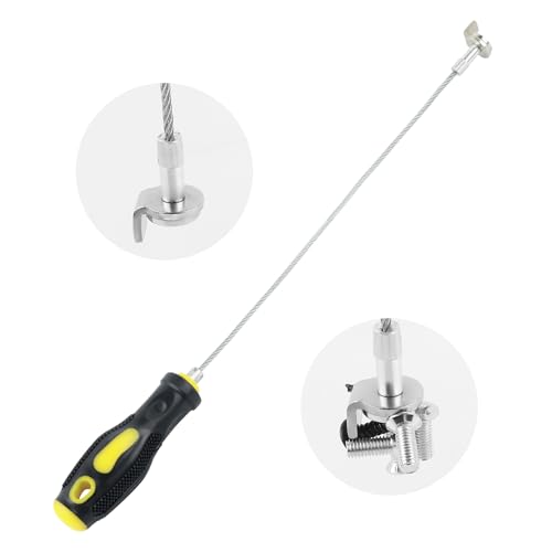 Magnetic Oil Drain Plug Removal Tool,14.45" Flexible Car Oil Plug Removal Tool with Anti-Slip Handle as Oils Change Tools,Anti Scald Magnetic Drain Plugs Removals Tools