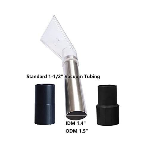 Extractor Tool Hand Wand with Clear Head Compatible with Upholstery & Carpet Cleaning, Car Detailing Vacuum Wand for Truckmounts