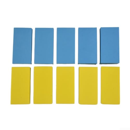 10-Pack Car Waxing Sponge Pads for Nano Ceramic Coating, Ultra-Thin Polishing Foam Applicators for Auto Detailing, 3.15x1.57 Inch