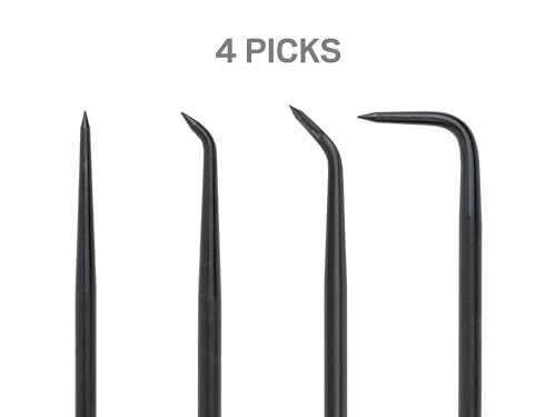 TEKTON Pointed Pick and Hook Set with Pouch (5-Piece) | PNH90402 | Made in USA - style: Pick and Hook Set (5-Piece, Pouch)