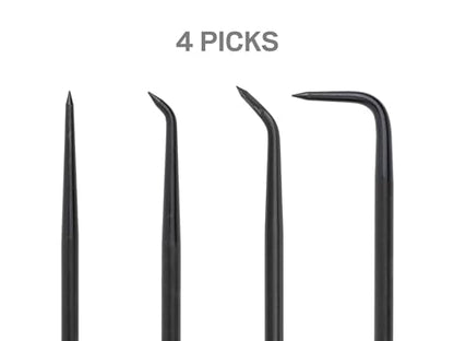 TEKTON Pointed Pick and Hook Set with Pouch (5-Piece) | PNH90402 | Made in USA - style: Pick and Hook Set (5-Piece, Pouch)
