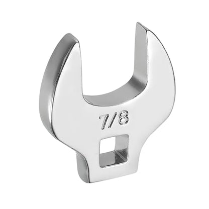 HARFINGTON Drive Crowfoot Wrench 3/8 Inch 22mm Metric Flare Nut Wrench CR-V Steel Electroplating Open End Crowfoot Spanner for Automotive Repair Mechanics, Bright Silver - size: 3/8 Inch x 22mm