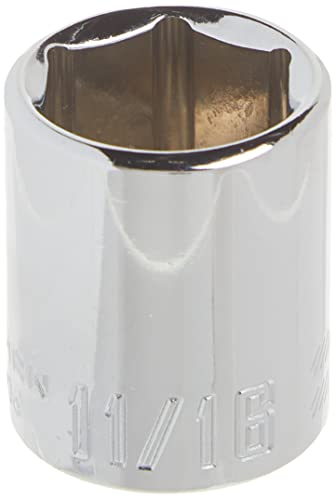CRAFTSMAN Shallow Socket, SAE, 3/8-Inch Drive, 11/16-Inch, 6-Point (CMMT43006) - size: 11/16"