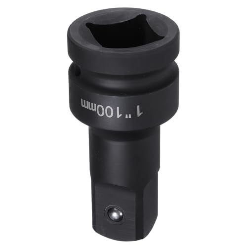 HARFINGTON Impact Socket Extension Bar 1" Square Drive 4" Long CR-V Steel Extension Rod Ratchet Wrench Driver Adapter for Axle Nut Sockets, Black - size: 1" Square Drive 4" Long