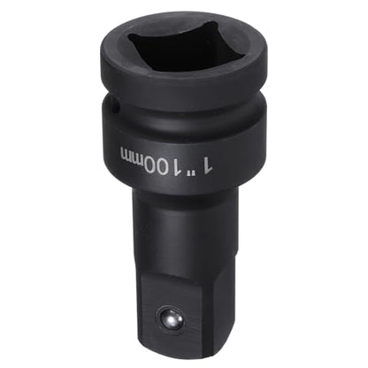 HARFINGTON Impact Socket Extension Bar 1" Square Drive 4" Long CR-V Steel Extension Rod Ratchet Wrench Driver Adapter for Axle Nut Sockets, Black - size: 1" Square Drive 4" Long