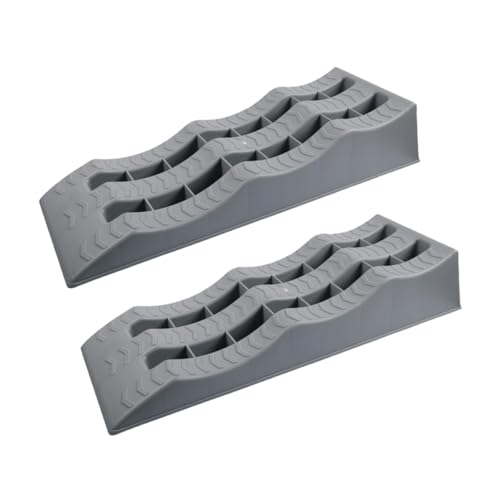 2x Motorhome Leveling Ramps for Stabilizing And Trailers on Uneven Terrain, for Lifting Vehicles, Leveling Wedge