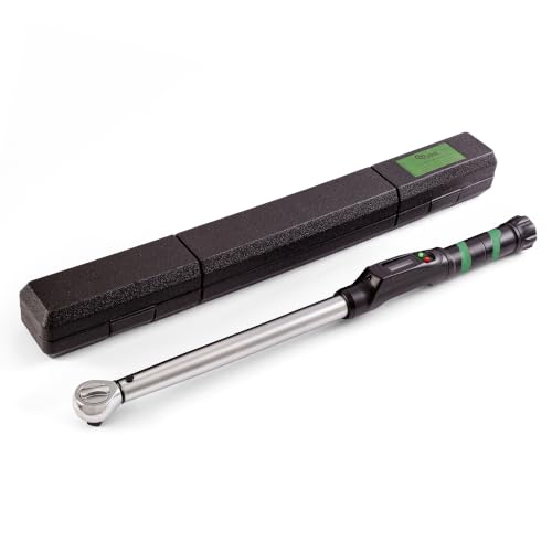 eTORK 1/2" Digital Torque Wrench, 25-250 ft-lb Heavy-Duty Automotive Tool | 1/2" Drive With Backlit Display for Automotive Maintenance, Motorcycle Service, Truck Repair, and Garage Projects - size: 1/2-Inch, style: 25-250 ft.-lb
