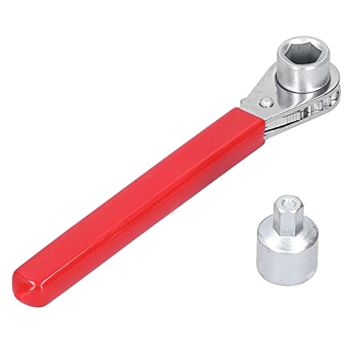 10mm Ratchet Wrench 2 in 1 10mm Battery Terminal Ratchet Wrench for 3/8in Top Post O.E. Terminal and 5/16in Side Bolt Post, Battery Wrench for Top Side Post, RV Sport Car Wrench
