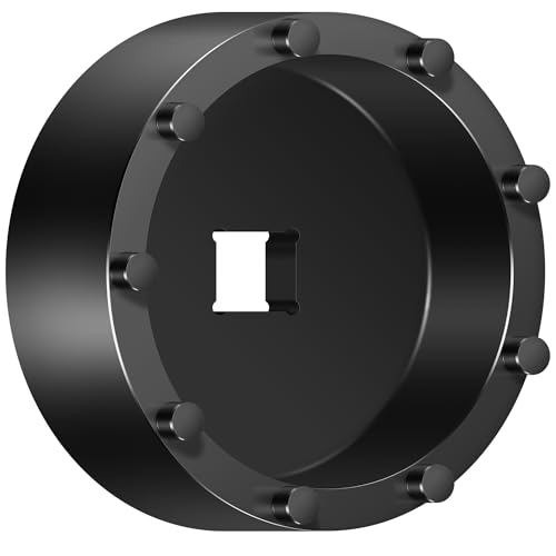 Bonbo 31510 Axle Nut Socket - 9 Pin Hub Nut Socket Fits for GM 2020+ Silverado and Sierra 2500/3500 Trucks with 11.5" and 12" Dual Rear Wheel Axle Hubs, 1/2" Drive