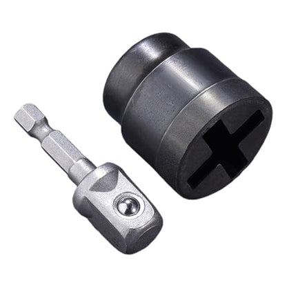 Auto Jack Power Socket Adapter for Scissor Jacks - Heavy Duty Steel
