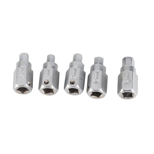 12 Pcs Drain Plug Key Socket Set - Premium Steel Axle Oil Sump Wrench for Engine Gear Box Repair