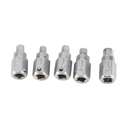 12 Pcs Drain Plug Key Socket Set - Premium Steel Axle Oil Sump Wrench for Engine Gear Box Repair