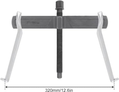 ChgImposs 12 Inch 2-Jaw Gear Puller, Adjustable Bearing Puller Gears, Reversible Removal Tool for External Internal Pulling, CR-V Two Claws Puller Tool for Removal of Pulleys Flywheels Bearings Gears